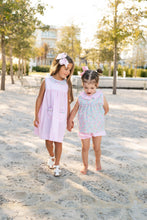 Load image into Gallery viewer, Addison Ruffle Dress, Blakeney Ballet Pink with Wing Haven Wildflowers