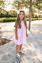 Load image into Gallery viewer, Addison Ruffle Dress, Blakeney Ballet Pink with Wing Haven Wildflowers