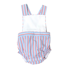 Load image into Gallery viewer, Sawyer Sunsuit, Patriotic Stripes