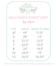 Load image into Gallery viewer, Sally Ruffle Pocket Skirt, Gastonia Ghosts