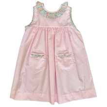 Load image into Gallery viewer, Addison Ruffle Dress, Blakeney Ballet Pink with Wing Haven Wildflowers
