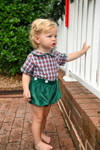 Load image into Gallery viewer, Banks Button-On Bubble, Pineville Plaid and South End Spruce Velvet
