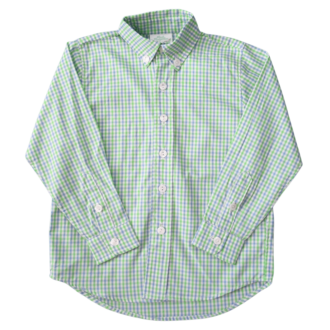 Brooks Button Down Shirt, Piedmont Check