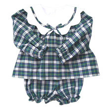 Load image into Gallery viewer, Charlotte Scalloped Bloomer Set, Eastover Tartan
