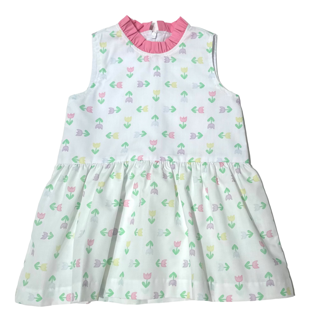 Eleanor Dress, Rail Trail Tulips