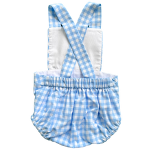 Load image into Gallery viewer, Sawyer Sunsuit, Ballantyne Blue Gingham
