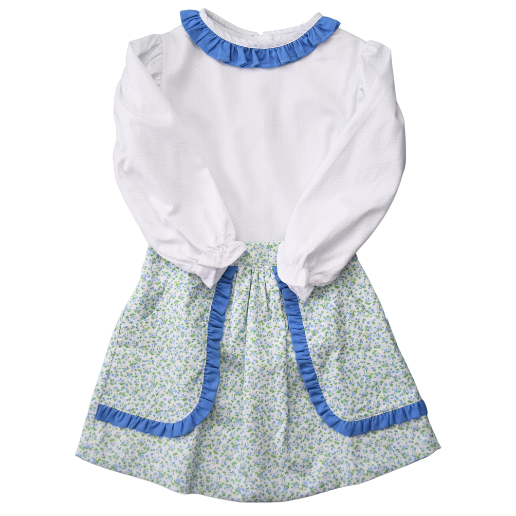 Sally Ruffle Pocket Skirt Set, Berkeley Blossoms
