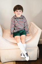 Load image into Gallery viewer, Sheldon Short Set in Pineville Plaid and South End Spruce Velvet
