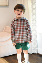 Load image into Gallery viewer, Sheldon Short Set in Pineville Plaid and South End Spruce Velvet
