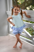 Load image into Gallery viewer, Sutton Swing Set, Madison Park Mint and Ballantyne Blue Stripe
