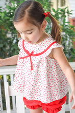 Load image into Gallery viewer, Charlotte Scalloped Bloomer Set, Cotswold Cherry
